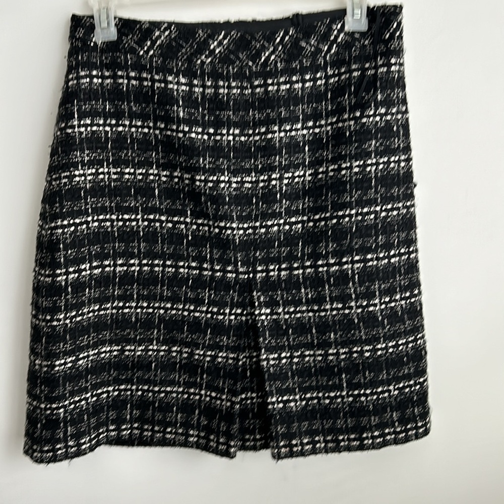 JONES NEW YORK Classic Black and White Plaid Skirt SIZE 14 - Picture 9 of 9